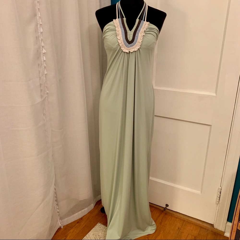 BCBGMAXAZRIA Maxi halter neck dress